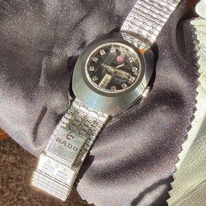 Rado DiaStar 8 Vintage—Swiss Made—Sapphire Dial Markers—Day/Date